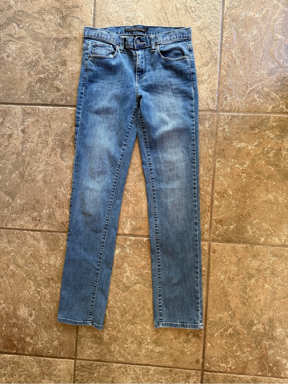Calvin Klein Jeans Women's Skinny Denim in Faded Blue Vintage Y2K 90s